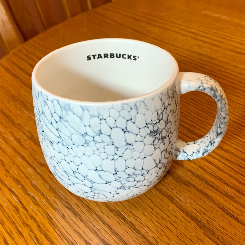 STARBUCKS 2022 White Blue Bubble mug
